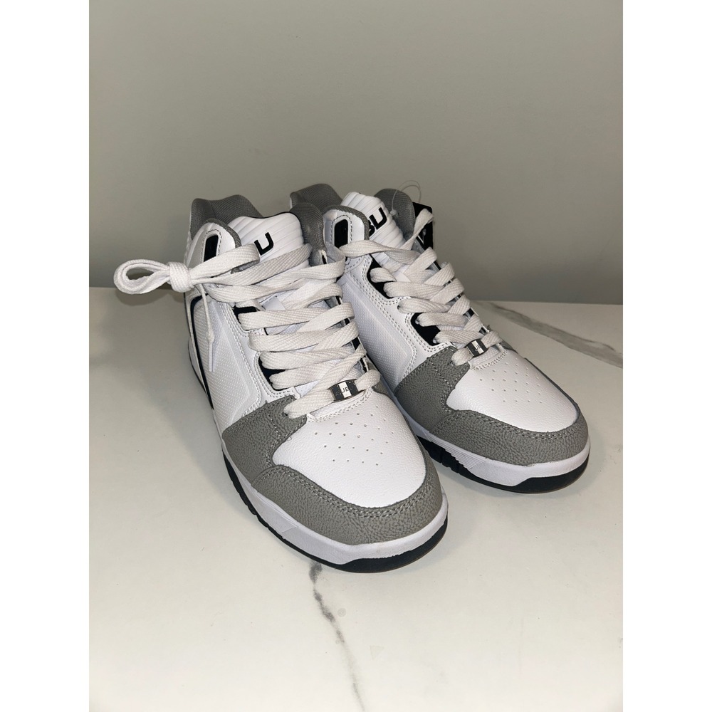 FUBU Men's White Lace-up High Top Athletic Basketball Sneakers Shoes Size 7